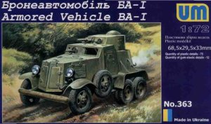 UNIMODELS 363 - 1:72 Armored Vehicle BA-1