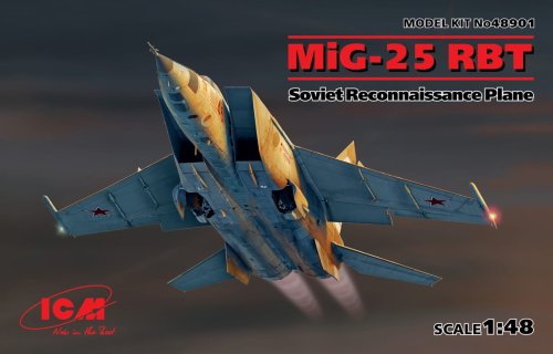 Go to product ICM 48901 - 1:48 MiG-25 RBT Soviet Reconnaissance Plane