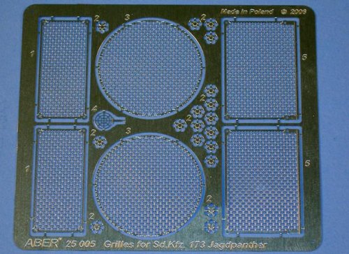 Go to product ABER 25005 - 1:25 Grilles for Sd.kfz.173 Jagdpanther