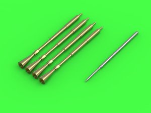 MASTER AM-32-094 - 1:32 A-1 Skyraider gun barrels for 20mm cannons with flame suppressors and Pitot tube