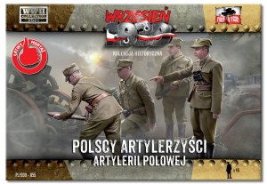 FIRST TO FIGHT 055 -  Wrzesień 1939 - 1:72 Polscy artylerzyści - Gazetka w zestawie z figurkami