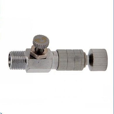Go to product HS120 Airbrush quick connector with 1/8" male thread and pressure regulator