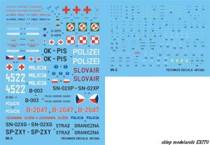 Techmod 48820 - 1:48 US Letters & Numbers White