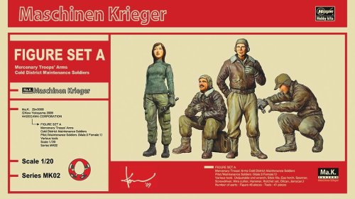 Go to product HASEGAWA 64002 - 1:20 Figure Set A Mercenary Maschinen Krieger