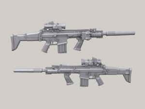 LEGEND LF3D011 - 1:35 FN SCAR MK17 set (4pcs)