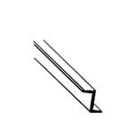 PLASTRUCT 90595 - Styrene zee bar 6.4 mm x 3.7 mm x 600 mm