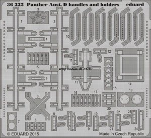 Eduard 36332 - 1:35 Panther Ausf. D handles and holders