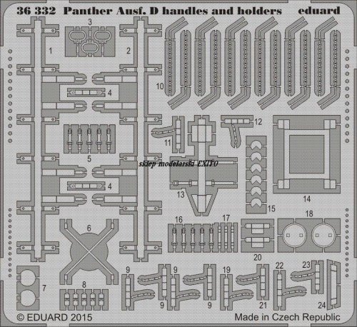 Go to product Eduard 36332 - 1:35 Panther Ausf. D handles and holders