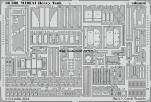 EDUARD 36288 - 1:35 M103A1 Heavy Tank