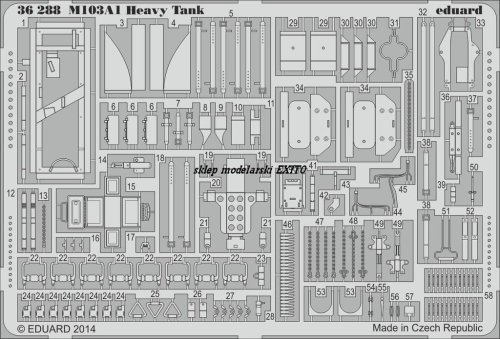 Go to product EDUARD 36288 - 1:35 M103A1 Heavy Tank