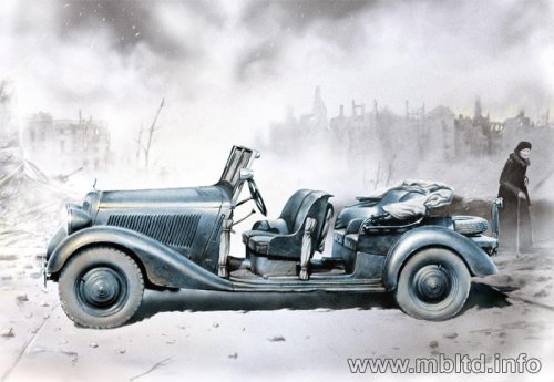 Go to product MASTER BOX 35101 - 1:35 Polizei Kubelsitzwagen 1937 German military car