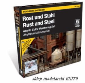 VALLEJO Model Color Set 70150 - Rust and Steel Effects