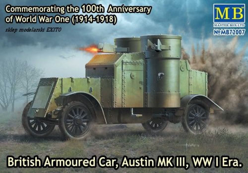 Go to product MASTER BOX 72007 - 1:72 British Armoured Car Austin MK III WW I Era