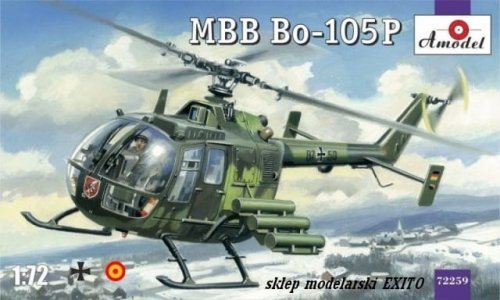 Go to product AMODEL 72259 - 1:72 MBB Bo-105P