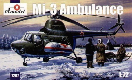 Go to product AMODEL 7297 - 1:72 Mil Mi-3 Ambulance