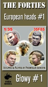 TORO MODEL 35F85 - 1:35 Lata czterdzieste - European heads, set 1