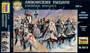 ZVEZDA 8016 - 1:72 Livonian Knights XIII-XIV A.D.