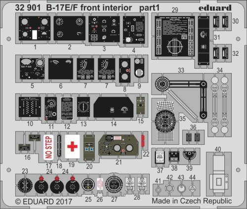 Go to product EDUARD 32901 - 1:32 B-17E/F front interior