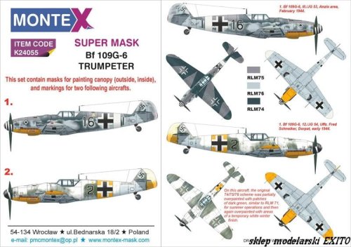 Go to product MONTEX K24055 - 1:24 Messerschmitt Bf-109G-6