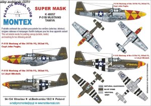 MONTEX K48057 - 1:48 P-51 B Mustang