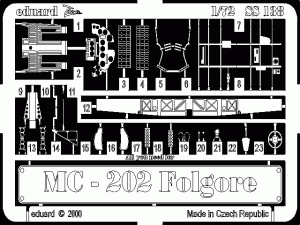 EDUARD SS138 - 1:72 MC 202 Folgore