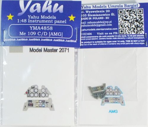 Go to product YAHU YMA4858 - 1:48 Messerschmitt Me 109 C/D - Instrument Panel