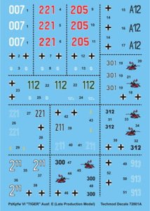 TECHMOD 72801 - 1:72 Pzkpfw VI Tiger I late