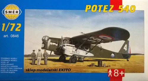 Go to product SMER 0846 - 1:72 Potez 540