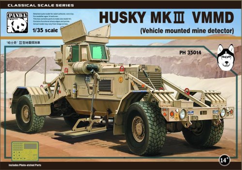 Go to product PANDA 35014 - 1:35 Husky Mk III Vehicle Mounted Mine Detector