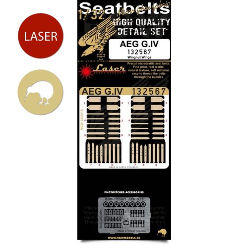 Go to product HGW 132567 - 1:32 AEG G.IV seatbelts