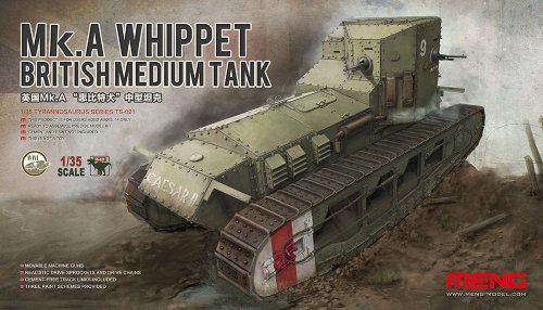 Go to product MENG MODEL TS021 - 1:35 Mk.A Whippet - British Medium Tank