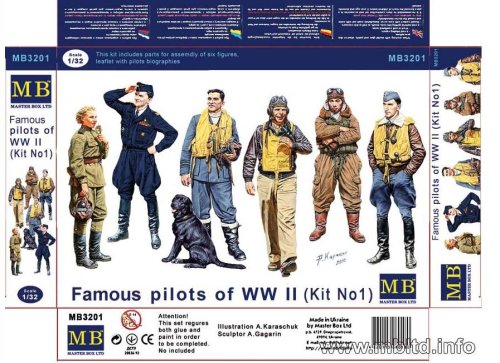 Go to product MASTER BOX 3201 - 1:32 WW II Aircraft Aces