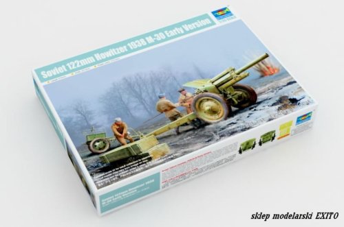 Go to product TRUMPETER 02343 - 1:35 Soviet 122mm Howitzer 1938 M-30  Early Version