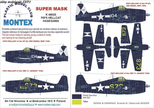 Go to product MONTEX K48020 - 1:48 F6F-5 Hellcat