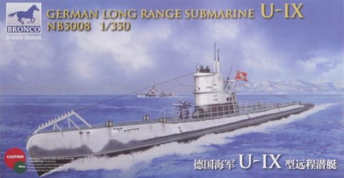 Go to product BRONCO NB 5008 - 1:350 German Type U-IX Submarine