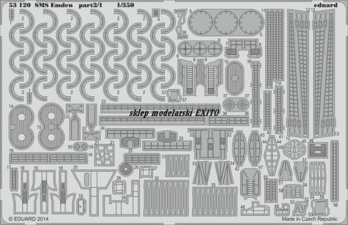 Go to product EDUARD 53120 - 1:350 SMS Emden part 2