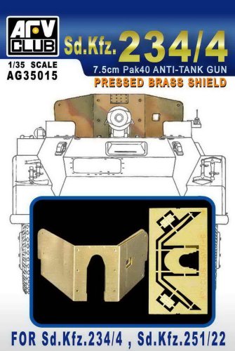 Go to product AFV CLUB AG 35015 - 1:35 Pressed Brass Shield for Sd.Kfz 234/4