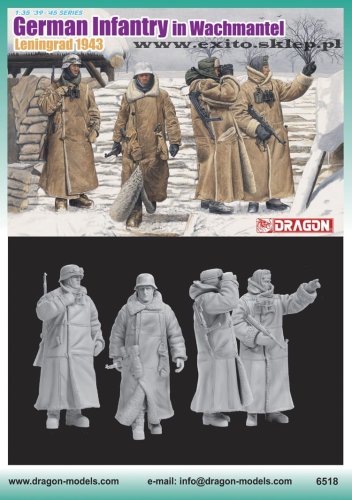 Go to product DRAGON 6518 - 1:35 German Infantry In Wachtmantel - Leningrad 1943