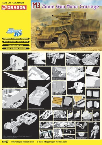 Go to product DRAGON 6467 - 1:35 M3 75mm Gun Motor Carriage