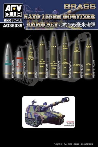 Go to product AFV CLUB AG 35039 - 1:35 NATO 155mm Howitzer Ammo Set