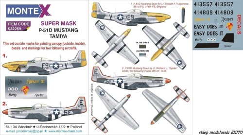 Go to product MONTEX K32259 - 1:32 P-51D Mustang