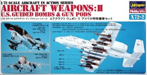 HASEGAWA X7202 - 1:72 U.S.Aircraft Weapons II - Guided Bombs &  Gun Pods