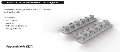 Go to product EDUARD 632081 - 1:32 P-39Q/N exhaust stacks