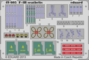 EDUARD 49605 - 1:48 F-4B seatbelts