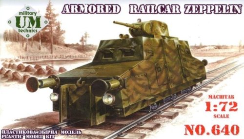 Go to product UNIMODELS 640 - 1:72 Armored railcar Zeppelin