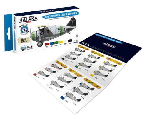 Go to product HATAKA BS54 - Early USN & USMC Section Colours paint set