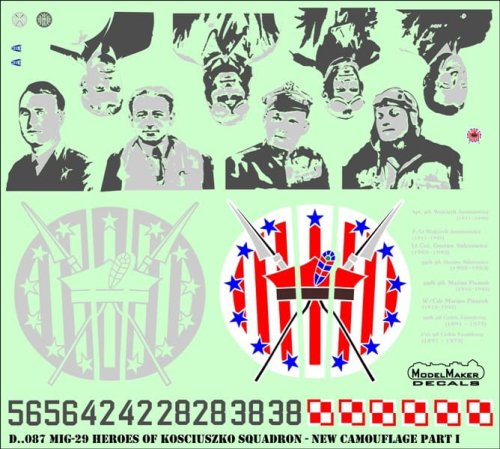 Go to product MODELMAKER D48087 - 1:48 MiG-29 Heroes of Kościuszko Squadron new paint scheme part I