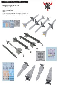 EDUARD SIN64828 - 1:48 F-14A Weapons Set