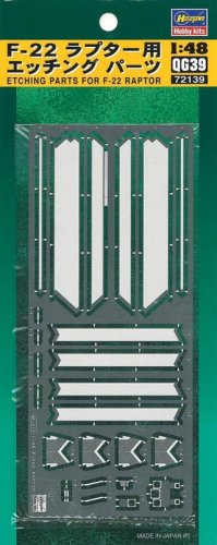 Go to product HASEGAWA 72139 QG39 - 1:48 F-22 Raptor Photo Etched Parts