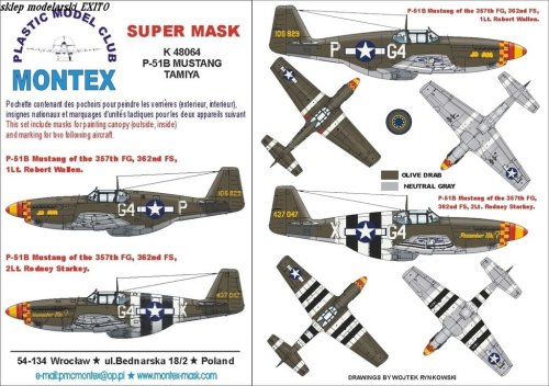 Go to product MONTEX K48064 - 1:48 P-51 B Mustang